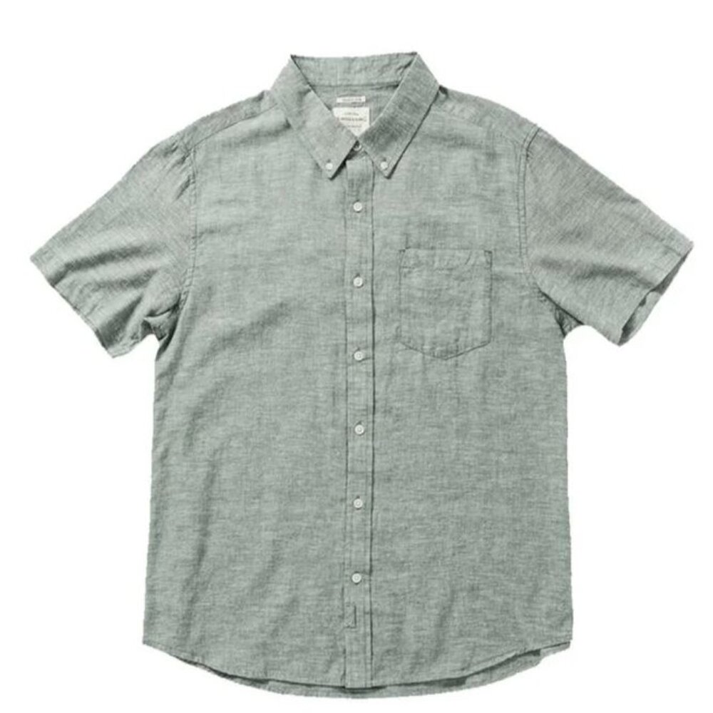 Bridge and Burn Jordan Shirt - Spruce Chambray- L